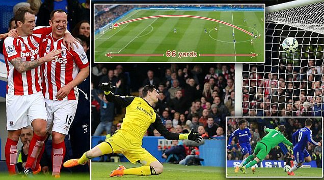 Chelsea Selisih Tujuh Poin dari Arsenal, Menang Tipis 2-1 dari Stoke
